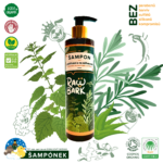 Šampon proti línání a na zářivou srst